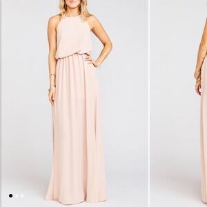 Show Me Your MuMu Blush Halter Dress